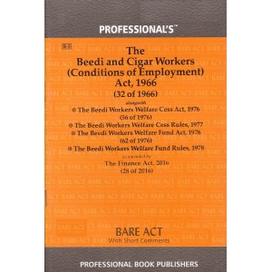 Professional's Bare Act on The Beedi and Cigar Workers (Conditions of Employment) Act, 1966